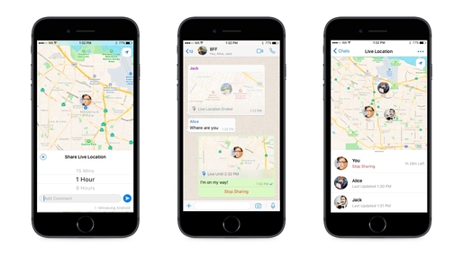 WhatsApp lansează o facilitate prin care utilizatorii își pot urmări poziționarea geografică în timp real