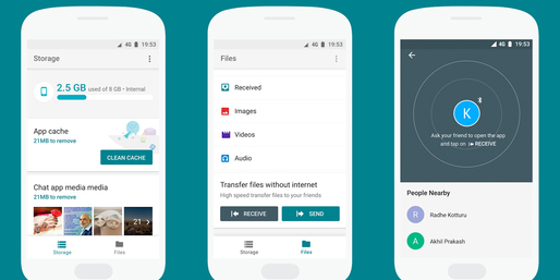 O nouă aplicație Google simplifică transferul de fișiere între telefoane
