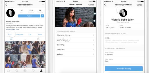 Instagram și-a lansat propriul sistem de plăți pentru rezervări de servicii