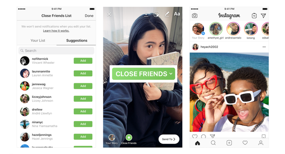 FOTO Instagram lansează Close Friends, o listă privată pentru distribuirea conținutului
