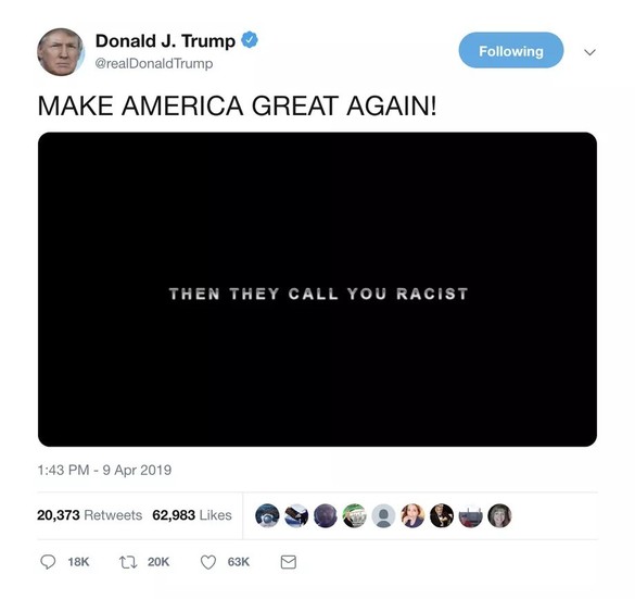 FOTO Twitter a șters o postare a Președintelui Statelor Unite pentru încălcarea drepturilor de autor
