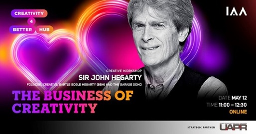 Sir John Hegarty, în Conferință Live la IAA „The Business of Creativity”