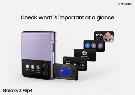 VIDEO&FOTO Galaxy Z Flip 4, prezentat oficial - mai mic și mai autonom