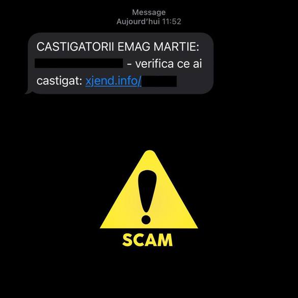 FOTO Tentativă de fraudă de tip phishing la eMAG