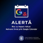 Experții DNSC avertizează asupra unui risc cu impact ridicat de malware livrat prin Google Calendar