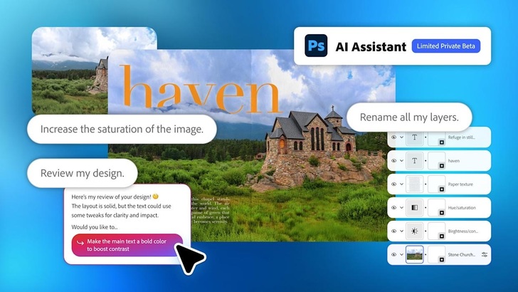 Photoshop va avea un asistent AI
