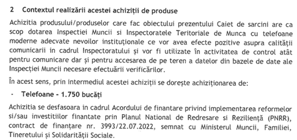 Dotarea angajaților Inspecției Muncii cu telefoane și laptopuri mai așteaptă. Licitația a fost anulată DOCUMENT