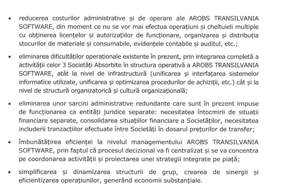 DOCUMENT Fuziune în cadrul grupului de firme AROBS