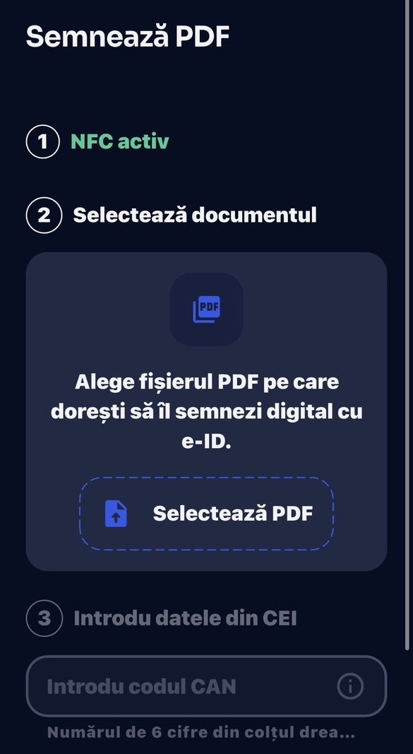 VIDEO&FOTO Schimbare la cartea de identitate electronică - permite acum semnătura avansată pe PDF
