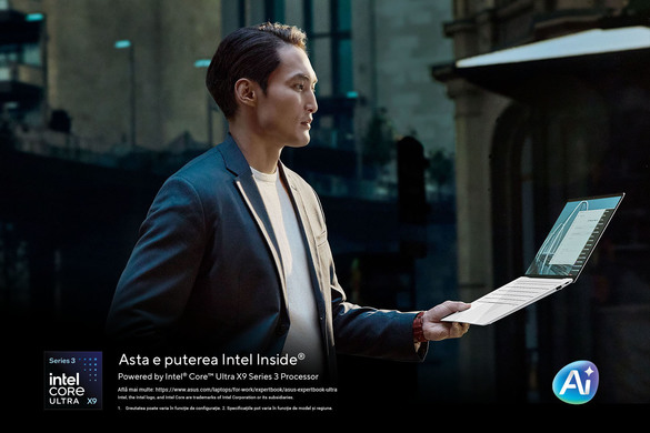 Precomandă ASUS ExpertBook Ultra dotat cu procesor Intel® Core™ Ultra X7 Series 3 pentru a beneficia de garanția extinsă la 5 ani