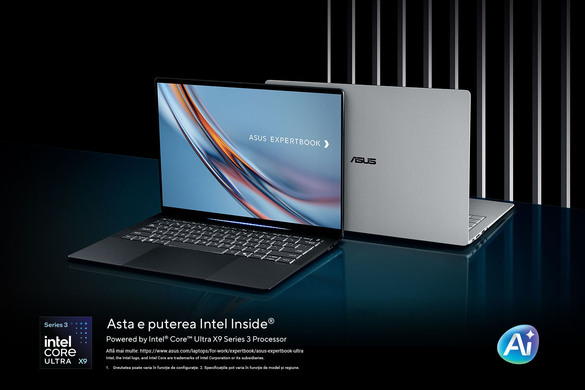 Precomandă ASUS ExpertBook Ultra dotat cu procesor Intel® Core™ Ultra X7 Series 3 pentru a beneficia de garanția extinsă la 5 ani
