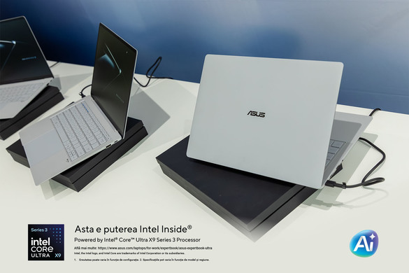 Precomandă ASUS ExpertBook Ultra dotat cu procesor Intel® Core™ Ultra X7 Series 3 pentru a beneficia de garanția extinsă la 5 ani