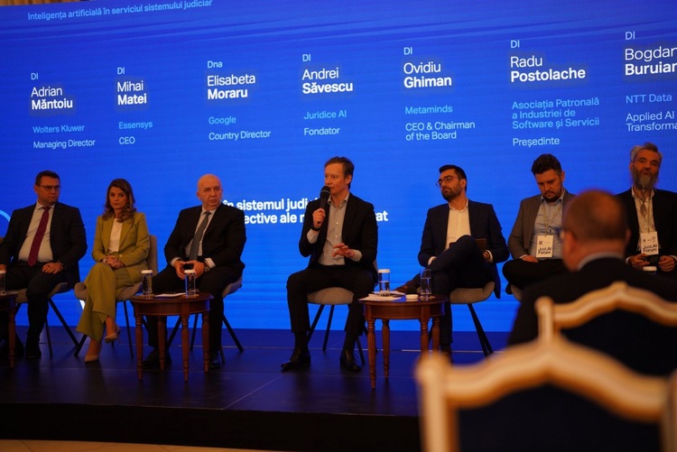 De la dialog la cadru de lucru: România își propune să definească regulile AI în justiție. Metaminds, în panelul mediului privat