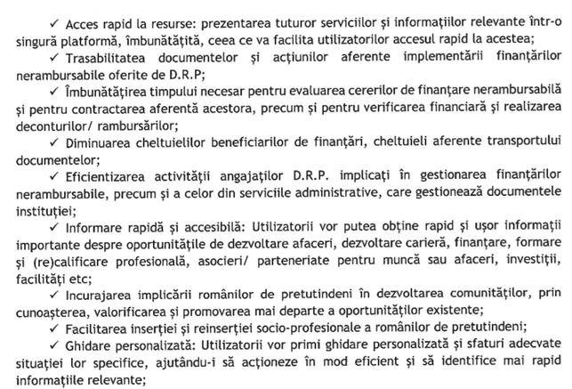 DOCUMENT Opt oferte pentru digitalizarea Departamentului pentru Românii de Pretutindeni