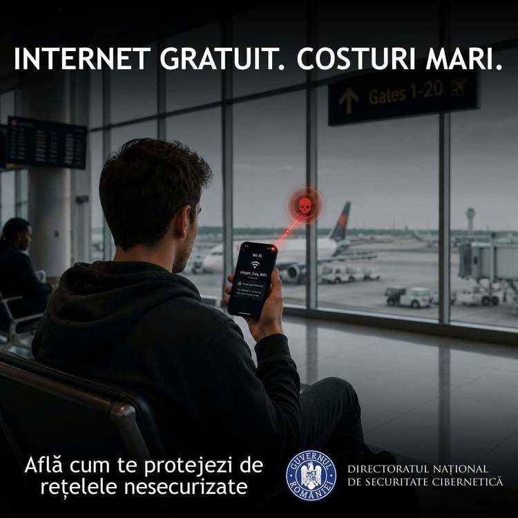 FOTO Avertizare în România: Wi-Fi gratuit din aeroporturi, hoteluri, cafenele și alte spații publice vă poate expune datele personale și financiare unor riscuri majore