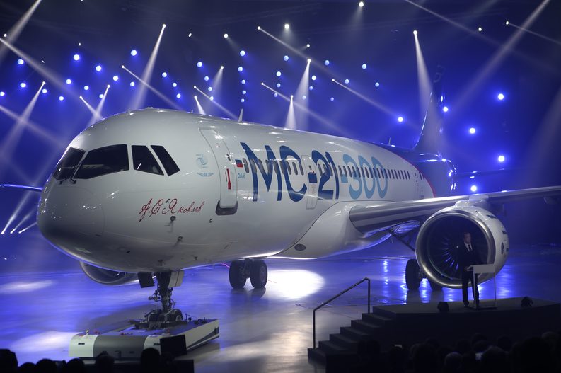 Rusia a prezentat noul avion de pasageri MC-21, care va rivaliza cu Boeing 737 și Airbus 320