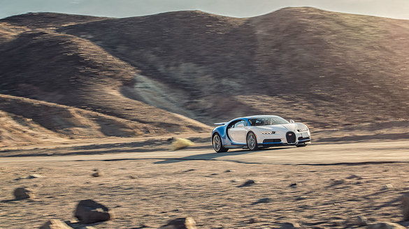 FOTO&VIDEO Bugatti Chiron, testat în deșerturile din SUA, la temperaturi de 52 grade celsius