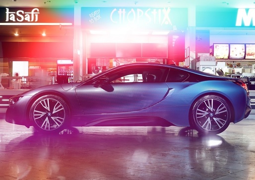 Unul din cele 10 BMW i8 Garage Italia CrossFade poate fi admirat și cumpărat direct în mall-ul din Băneasa