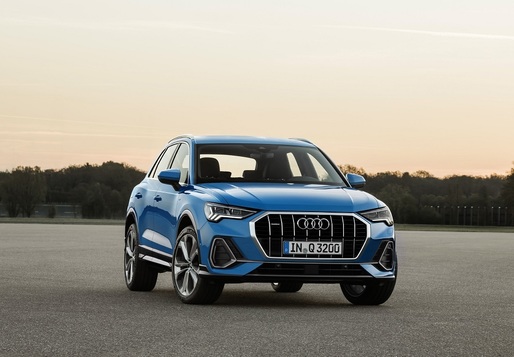 Noul Audi Q3, lansat cu un singur motor diesel și trei pe benzină, va putea fi comandat abia în noiembrie