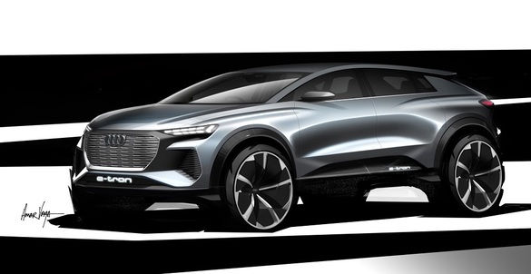 FOTO Audi Q4 e-tron Concept, vedeta standului mărcii la Geneva