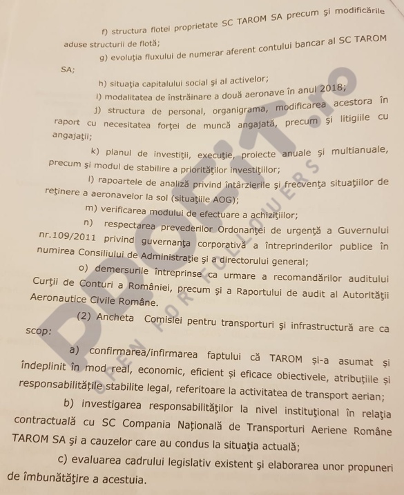Parlamentarii vor și ei anchetarea Tarom, după ce Dăncilă a trimis corpul de control la compania națională