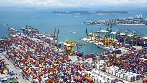 Traficul de mărfuri în porturile maritime a crescut