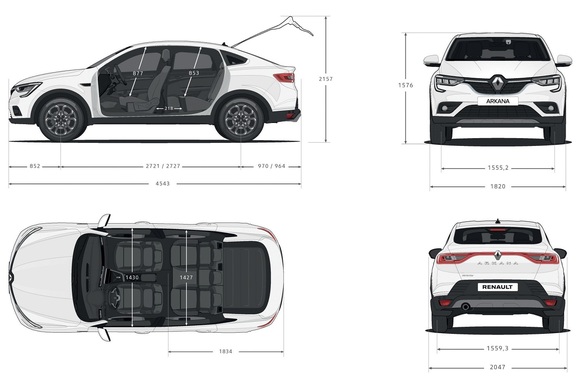 FOTO Renault a lansat versiunea de serie a SUV-ului Arkana, construit pe platforma lui Duster ANALIZĂ Arkana vs. Duster