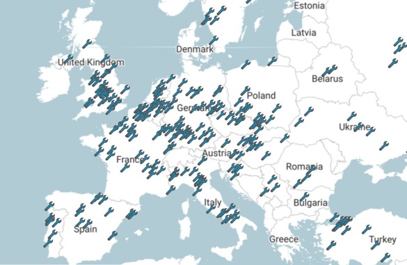 Fabrici de autovehicule în Europa SURSA: ACEA Fabrici de autovehicule în Europa SURSA: ACEA