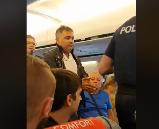 VIDEO Un avion Blue Air - aterizare de urgență la Viena după ce un pasager român a bătut o stewardesă