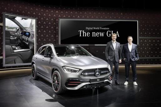 FOTO Mercedes-Benz a dezvăluit noua generație GLA, într-un eveniment exclusiv digital