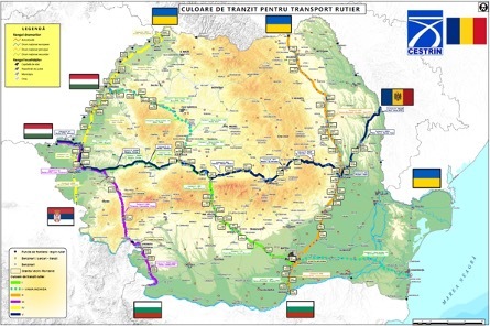 DOCUMENT-FOTO Autoritățile anunță culoarele de tranzit pentru transportul de marfă pe teritoriul României