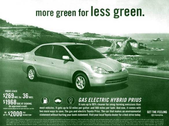 Prima reclamă la Toyota Prius în SUA