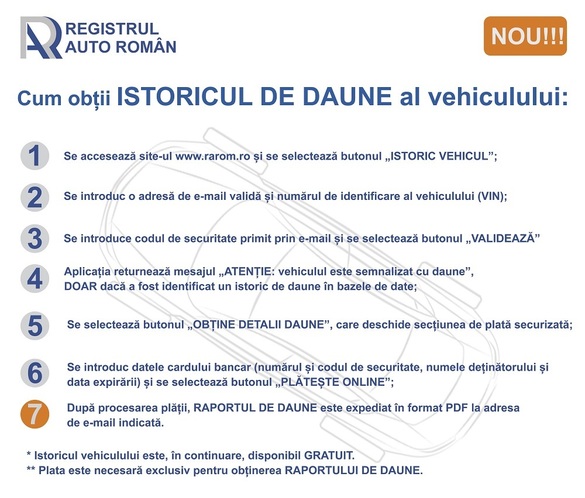 RAR oferă de astăzi acces la istoricul de daune al vehiculelor