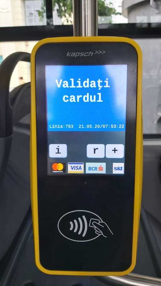 CONFIRMARE Bucureștenii pot plăti călătoriile cu autobuzul direct cu cardul bancar. Momentan, doar pe liniile expres