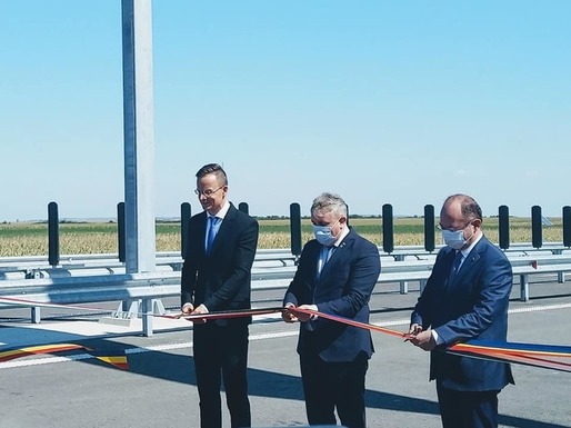 VIDEO A fost deschis traficul pe lotul Biharia - Borș al Autostrăzii A3, care asigură conexiunea cu M4 din Ungaria