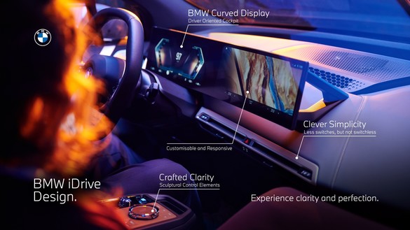 VIDEO & FOTO BMW a prezentat noul sistem iDrive, disponibil pe viitorul iX: display uriaș, asistent personal și partener de dialog