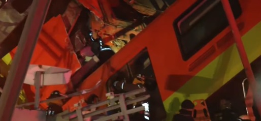 VIDEO Mai mulți morți și zeci de răniți într-un accident la metroul suspendat din Ciudad de México