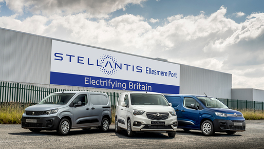 Stellantis investește 100 de milioane de lire pentru a produce vehicule comerciale electrice pentru patru mărci, în uzina din Marea Britanie