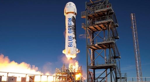 Blue Origin a amânat lansarea vehiculului spațial New Shepard, din cauza vântului puternic
