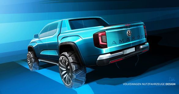 FOTO Volkswagen a publicat primele imagini cu viitorul pick-up Amarok