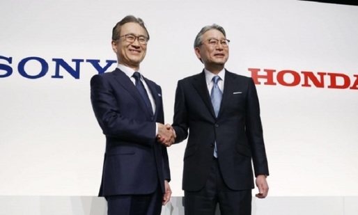 Sony și Honda Motor au convenit formarea unei companii mixte pentru a vinde automobile electrice din 2025