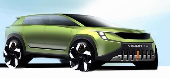 FOTO Primele imagini cu viitorul concept Vision 7S de la Skoda, un posibil rival pentru Dacia Jogger