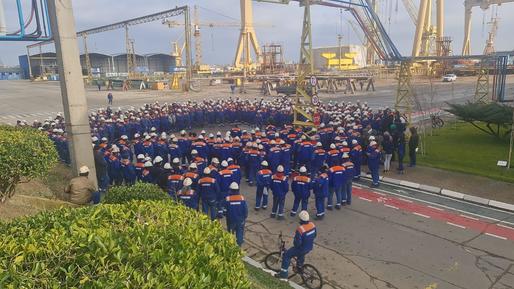 Angajații de la Șantierul Naval Mangalia anunță noi proteste, nemulțumiți că salariile le cresc cu doar 100 lei