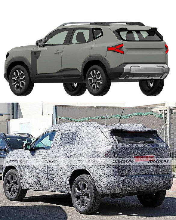 FOTO Noi fotografii-spion cu Dacia Duster 3 confirmă designul similar cu Bigster