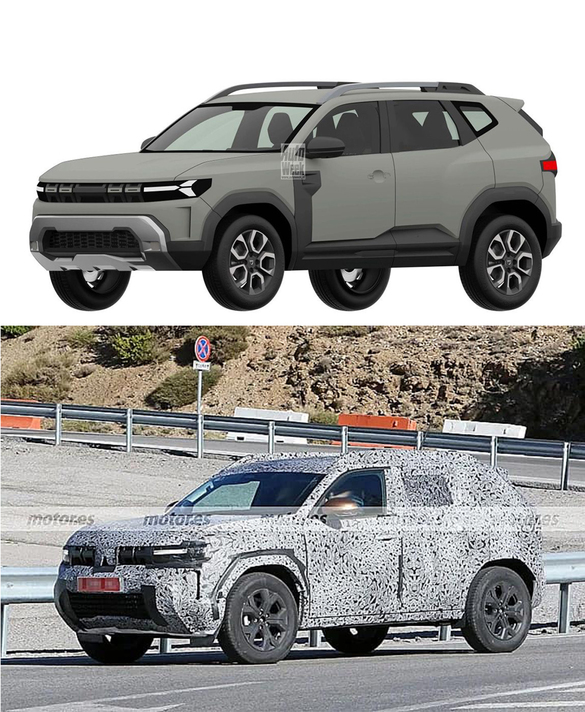 FOTO Noi fotografii-spion cu Dacia Duster 3 confirmă designul similar cu Bigster