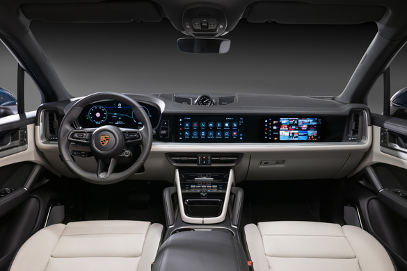 FOTO Porsche dezvăluie noul interior al lui Cayenne, cu un display cât toată mașina