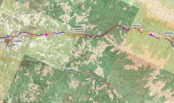 FOTO CNAIR a avizat traseul final al autostrăzii Ploiești – Brașov
