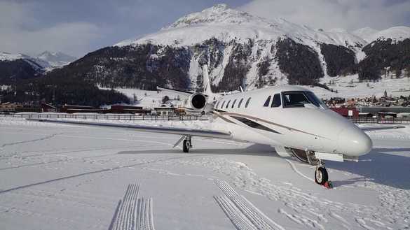Cessna 560 Citation XLS+ face curse spre Saint Moritz