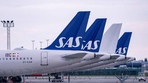 Acțiunile operatorului aerian scandinav SAS au scăzut cu până la 95%, după anunțarea unei restructurări care șterge participațiile acționarilor