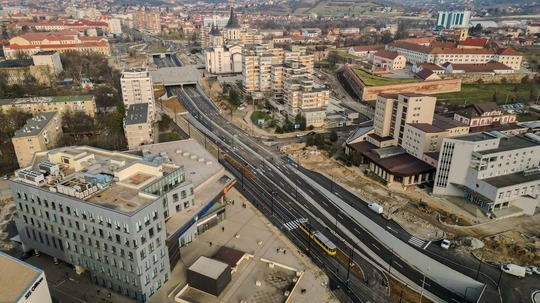 FOTO Se deschid circulației noile pasaje rutiere din centrul civic din Oradea. Primăria: Cele mai mari lucrări realizate în Oradea în ultimii 30 de ani